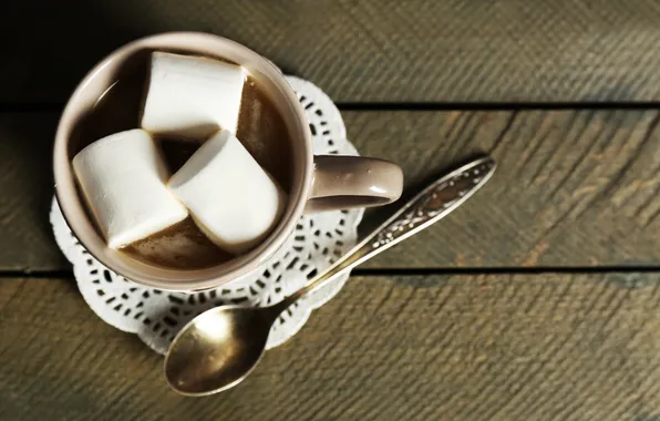 Картинка шоколад, hot, cup, chocolate, какао, cocoa, зефир, marshmallow