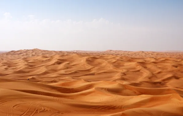 Картинка песок, следы, пустыня, Desert Rub Al-chali