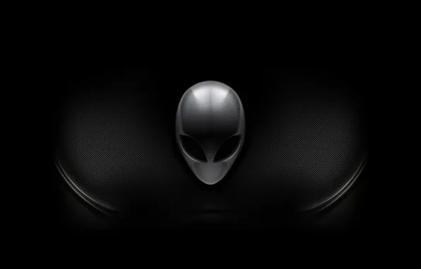 Голова, инопланетянин, черный фон, alien, Alienware, black background, head