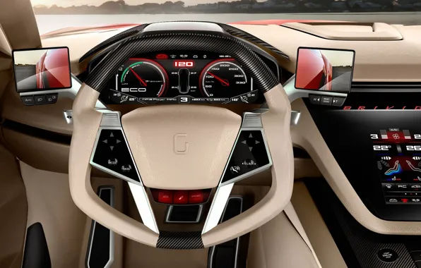 Руль, салон, приборная панель, Italdesign Giugiaro, Bricido
