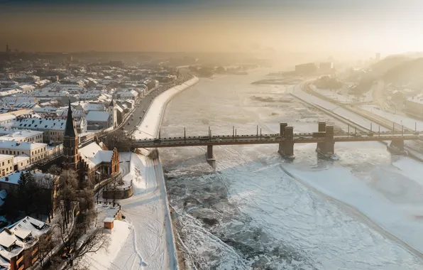 Картинка Lietuva, Kaunas, žiema