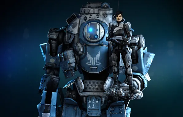 Картинка Titanfall, Титан, альянс, Шепард, robot, Mass effect, робот