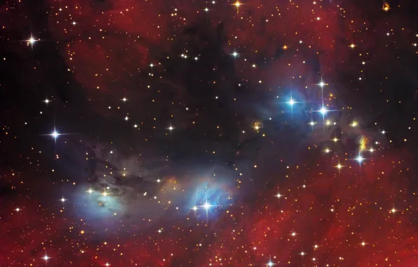 Космос, туманность, Лебедь, nebula, vdB 132, NGC 6914