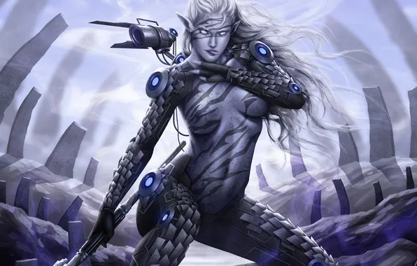 Грудь, elf, dark elf, hunter
