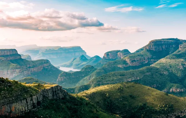 Картинка каньон, South Africa, Южная Африка, Национальный парк, Canyon, Blyde River, National park, река Блайд