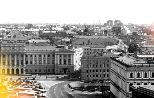 Картинка небо, город, вид, Питер, Санкт-Петербург, колоннада
