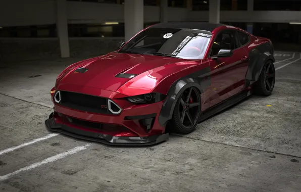 Mustang, Ford, Авто, Машина, Red, Car, Ford Mustang, Render