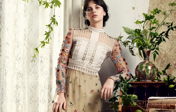 Фелисити Джонс, Felicity Jones, Harper's Bazaar, David Slijper