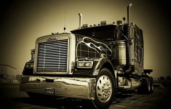 Truck, freightliner, тягач, фрайтлайнер
