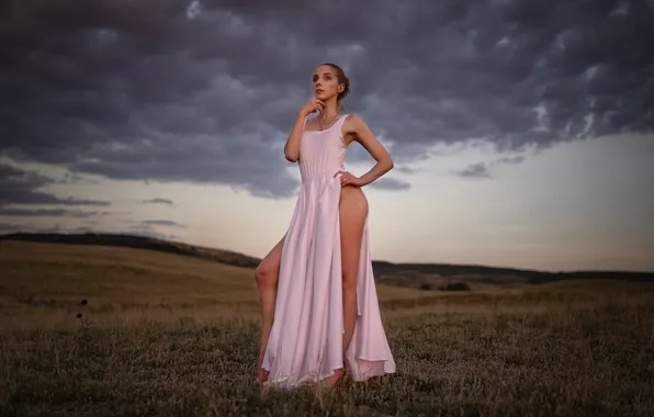 Картинка girl, dress, legs, beautiful, model, sweet, slender