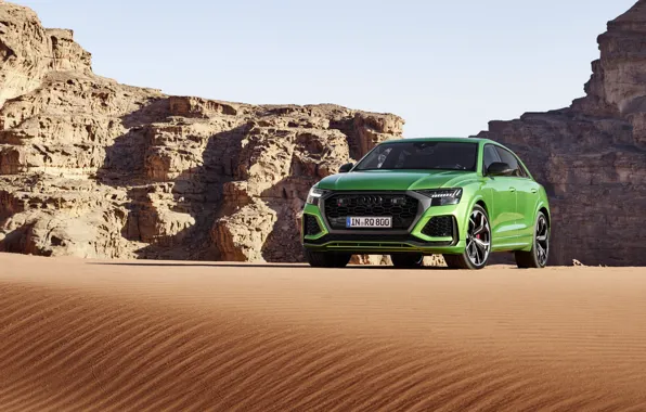 Audi, пустыня, кроссовер, 2020, RS Q8