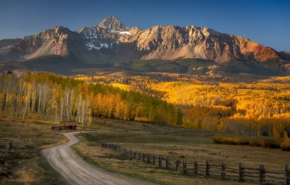 Autumn, Colorado, ranch, fall colors