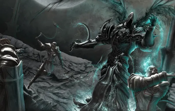 Art, diablo 3, Angel, Malthael