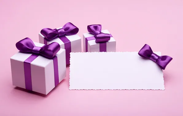 Подарок, лента, бант, box, pink, present, gift, bow