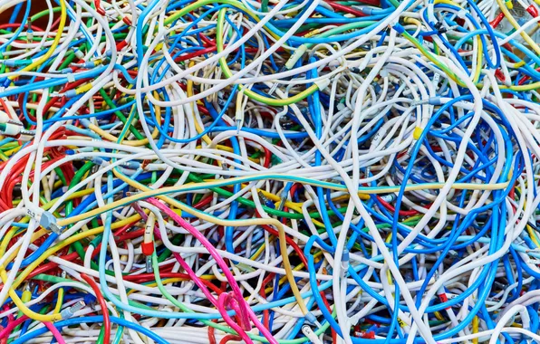 Colors, plastic, cables