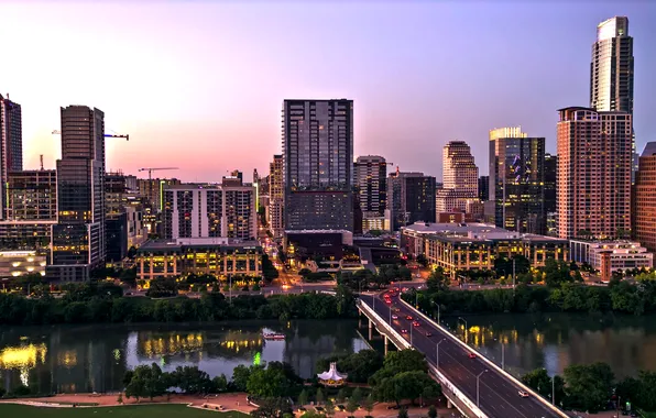 USA, skyline, Austin, Texas