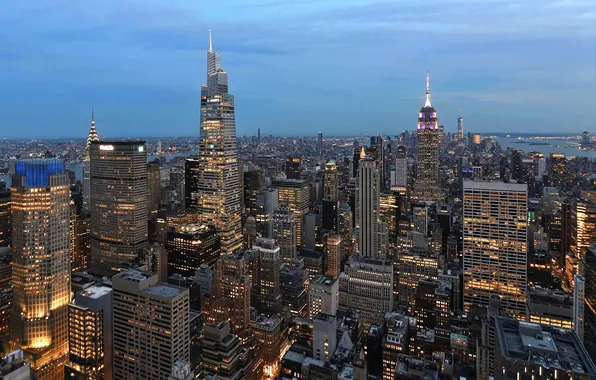 USA, New York City, Top of The Rock