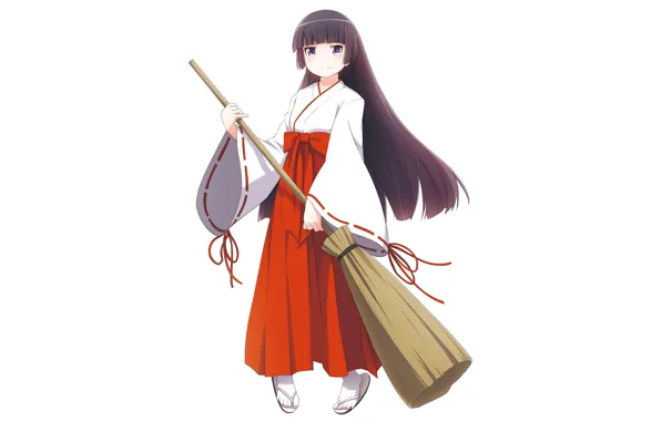 Девочка, метла, Oreimo, веник