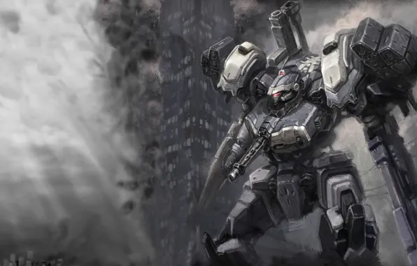 Картинка робот, mecha, armored core