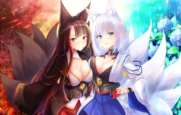 Девушки, Аниме, Ушки, Azur Lane