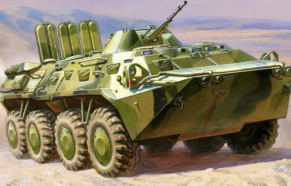 Картинка СССР, БТР-80, Андрей Жирнов, Бронированный транспортёр — 80 модель