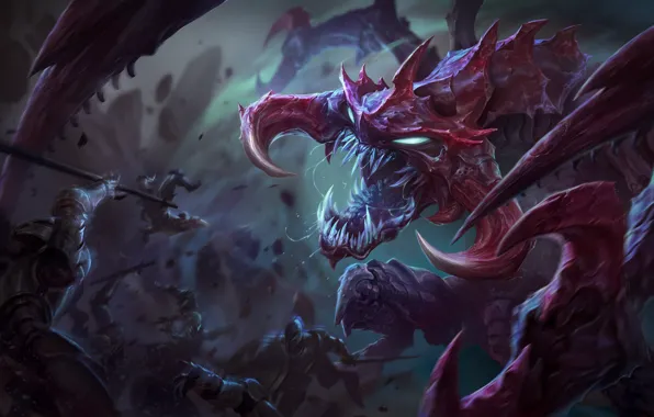 Fantasy, Monster, Art, League of Legends, Illustration, LoL, Cho'Gath, Game Art