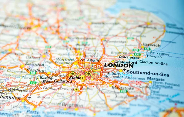 Картинка map, London, England