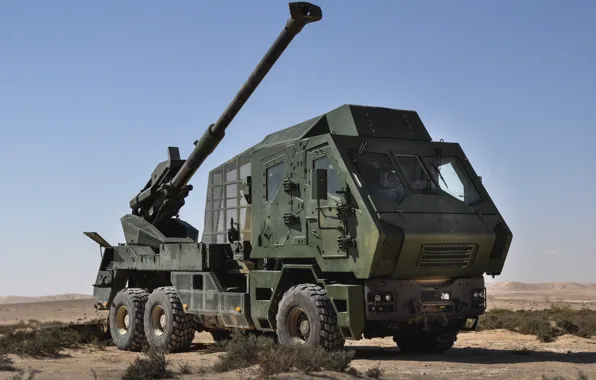 Картинка гаубица, Tatra, Шасси, Howitzer, Truck-Mounted, 155mm/52 caliber