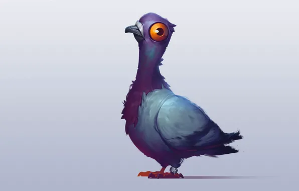 Картинка голубь, Iosu Palacios, Pidgeon