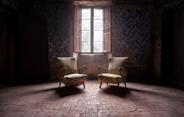 Картинка комната, кресло, окно