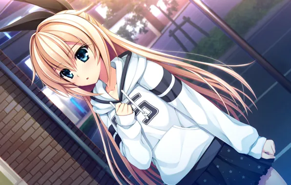 Девушка, anime, art, pretty x cation 2, kurashiki azusa