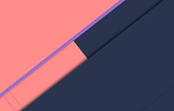 Линии, синий, розовый, material, Lollipop