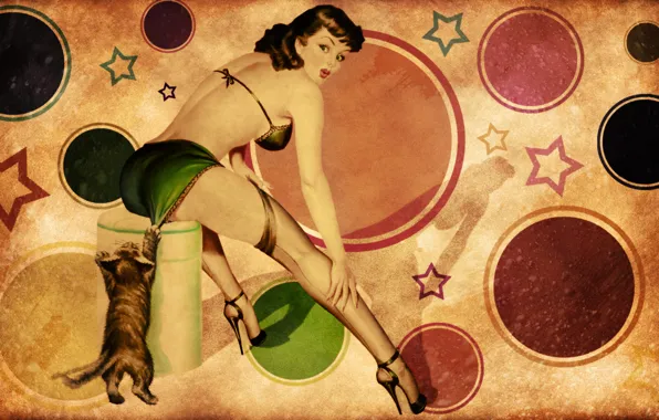 Style, Girls, Retro, Honnoror, Pin-up