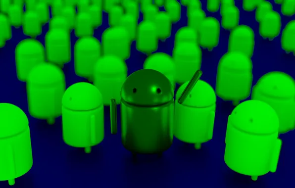 Android, logo, render, Blender