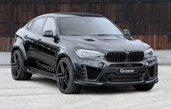 Черный, бмв, BMW, G-Power, кроссовер, X6 M, F86