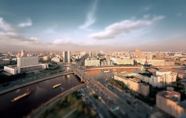 Картинка река, дома, Москва, 158