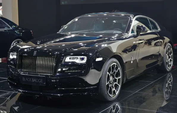 Картинка Rolls-Royce, автосалон, Rolls-Royce Wraith Black Badge