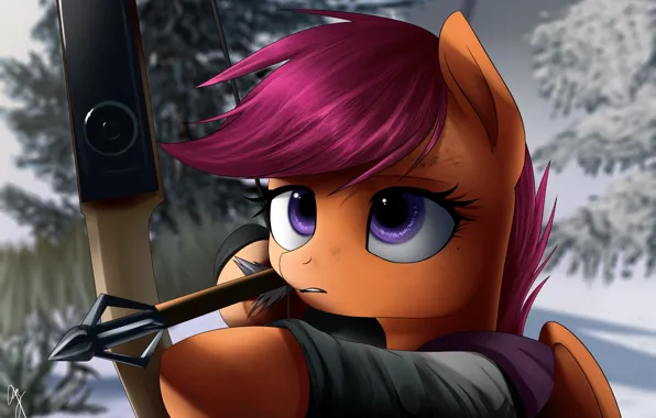 The last of us, elly, scootaloo .pony