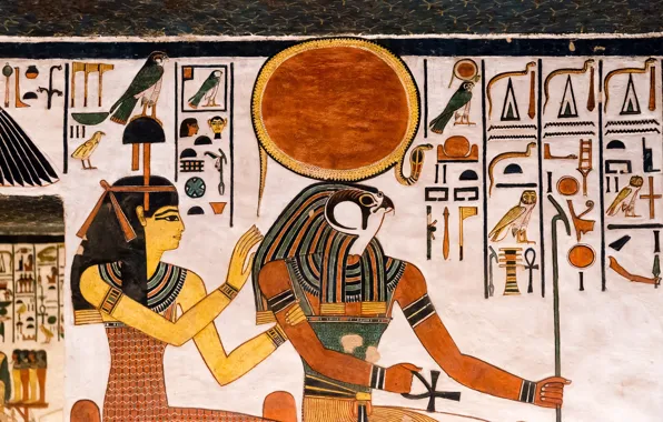 Картинка стена, Египет, древность, Иероглифы