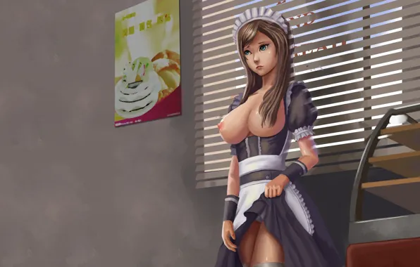 Kawaii, pantsu, panties, boobs, breast, blush, tits, cute