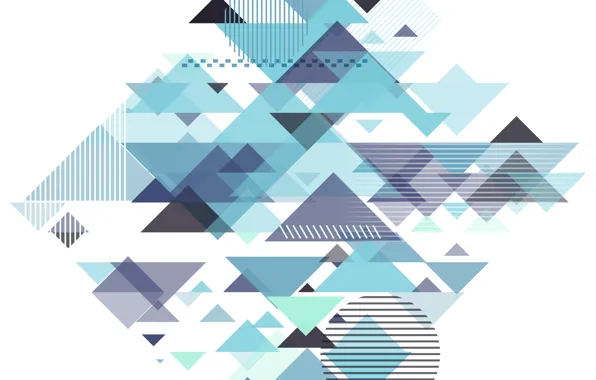 Картинка абстракция, голубой, геометрия, Abstract, design, with, background, triangle