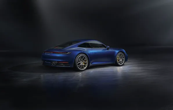 911, Porsche, вид сзади, Carrera S, 2019