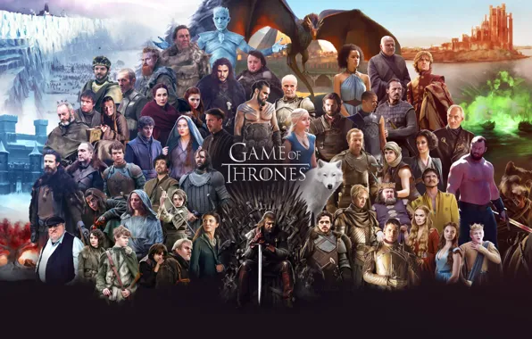 Сериал, постер, персонажи, Игра Престолов