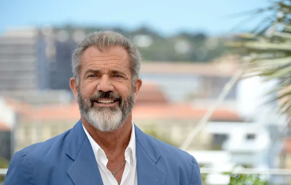 Взгляд, улыбка, улица, актер, Mel Gibson, Мел Гибсон