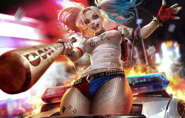 Картинка Харли Квинн, DC Comics, Harley Quinn, Suicide Squad, Отряд Самоубийц