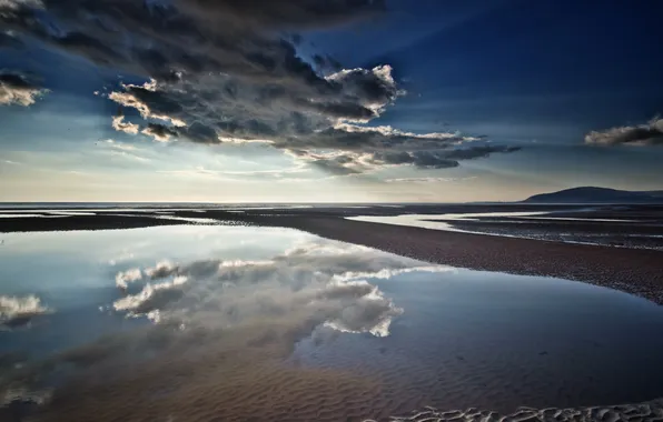 Картинка Cloud, Reflections, Walney Island
