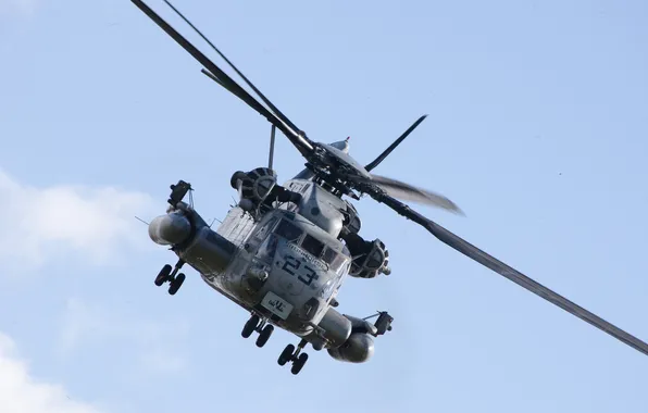 Картинка полёт, вертолёт, военный, Sikorsky, транспортный, тяжёлый, CH-53, Sea Stallion