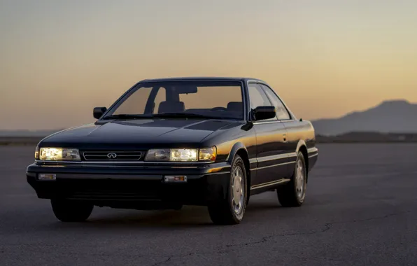 Купе, Infiniti, перед, 1990, двухдверное, Nissan Leopard, M30