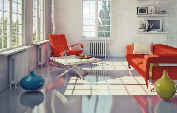 Картинка стулья, современный, Интерьер, гостиная, Modern, chairs, Interior, Loft