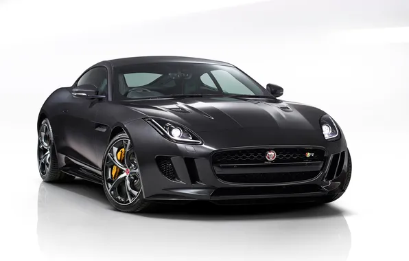 Картинка car, Jaguar, black cars, vehicle, white background, simple background, Jaguar F-Type, Grand Tour